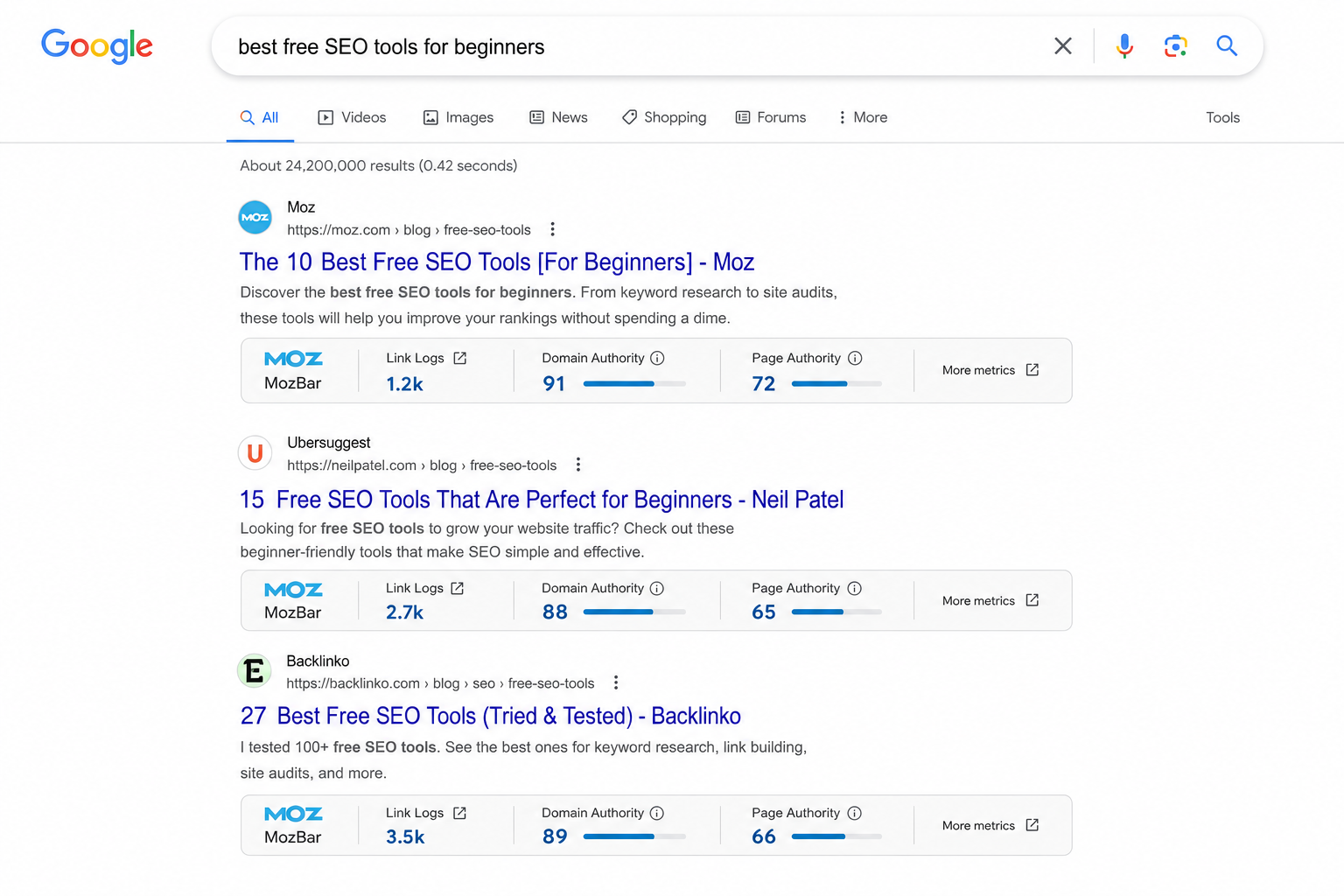 Moz extension